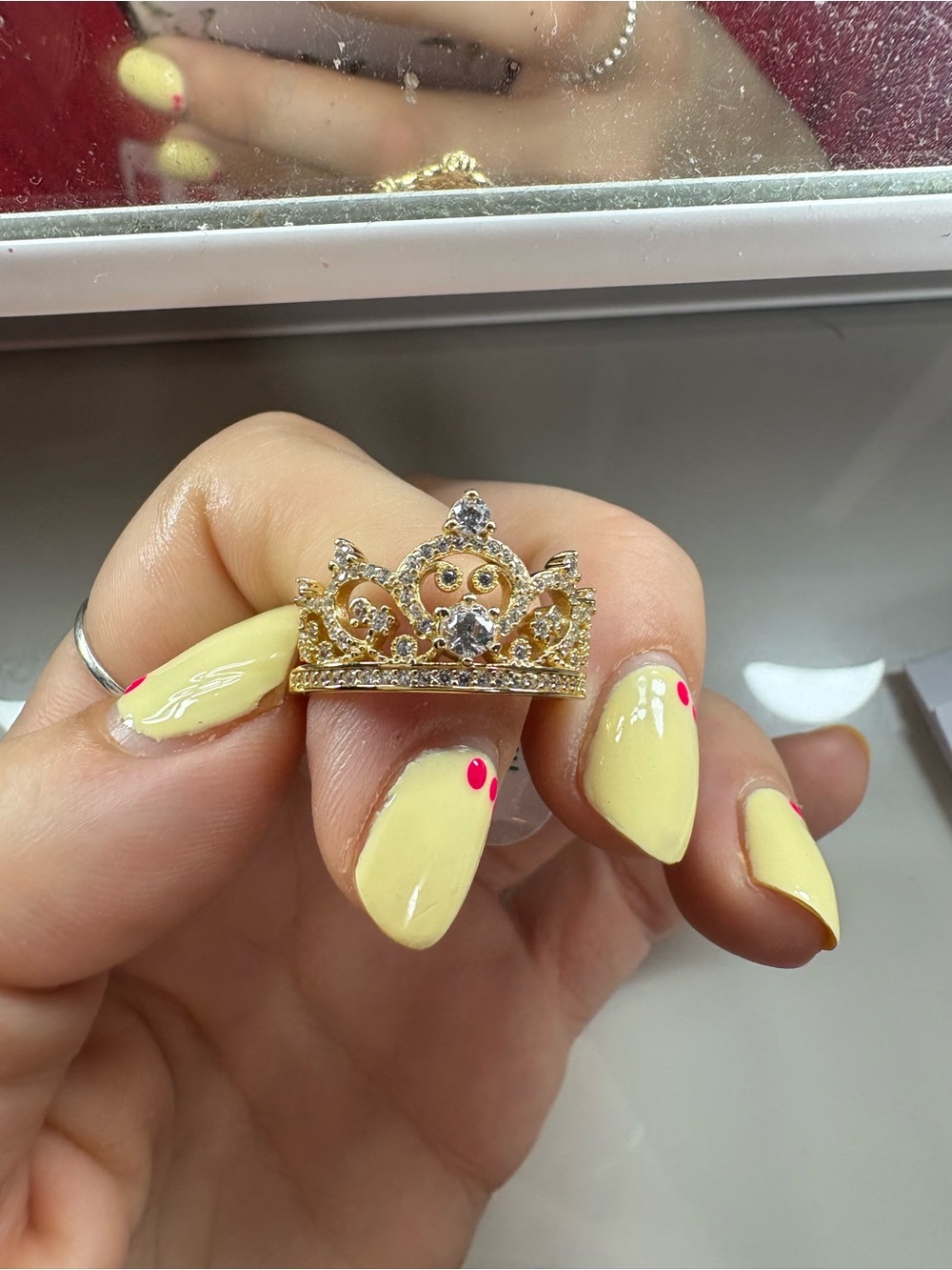Bomb Party Sterling (Vermeil) crown ring size 8